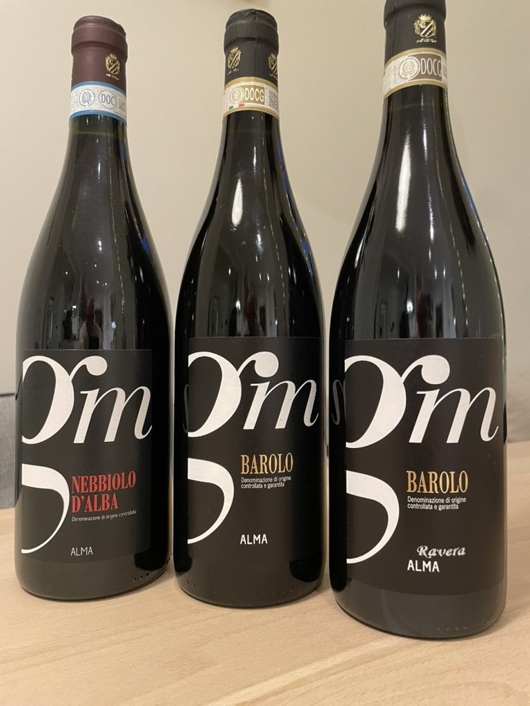 Nebbiolo d&rsquo;Alba, Barolo og Barolo Ravera fra AL-MA side om side